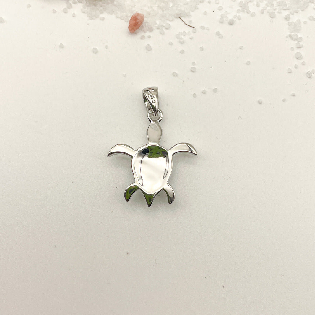 Blue Lagoon Larimar Turtle Pendant