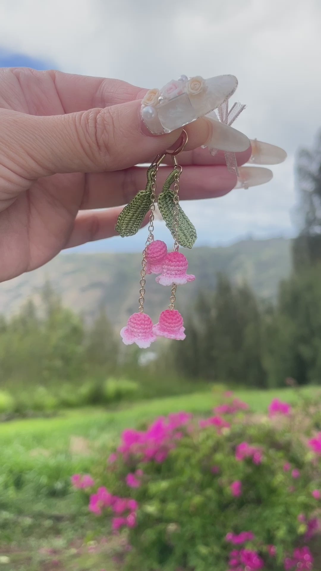 Micro Crochet Lily of the Valley Earrings – Mana Jewelry Hawaii